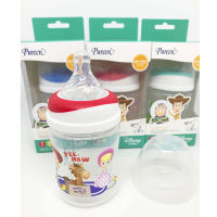 เพียวรีน ขวดนมคอกว้าง 4 ออนซ์ พร้อมจุกนมกันสำลัก รวม 1 ขวด  PUREEN Disney Toy Story Anti-Colic Wide-Neck Feeding Bottle