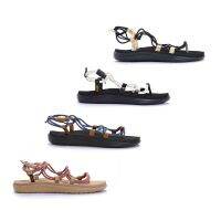 COD DTRUTYUYTUU TEVA W VOYA INFINITY METALLIC Womens Webbing Casual Sandals Roman Elastic Band