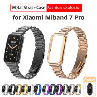 สายนาฬิกาโลหะคลาสสิกสำหรับ Miband 7 Pro สายรัดข้อมือการทดแทนเหล็กสแตนเลสสำหรับ Xiaomi Mi Band 7 Pro