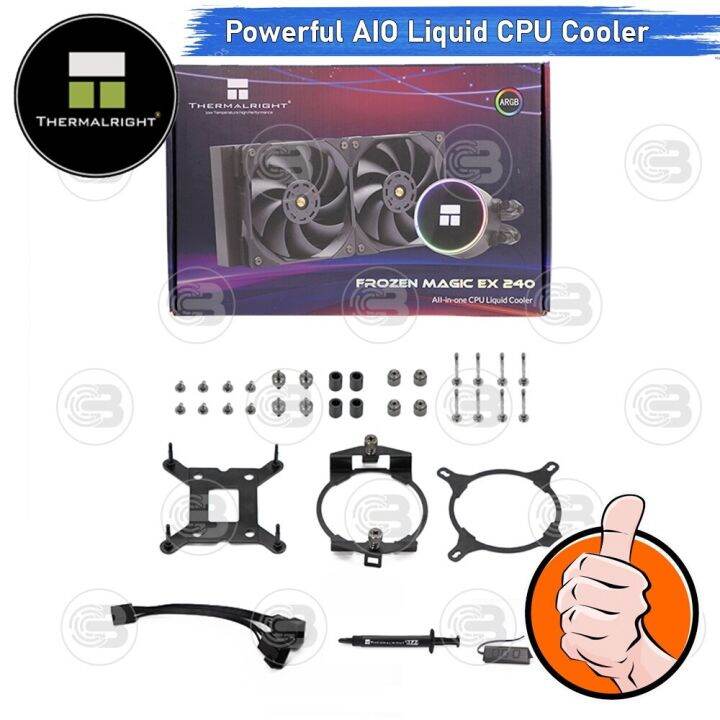 coolblasterthai-thermalright-frozen-magic-ex-240-argb-aio-liquid-cpu-cooler-lga1700-ready-ประกัน-5-ปี