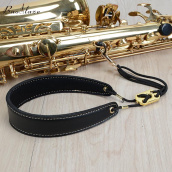 Dây Đeo Saxophone Cổ Áo Baoblaze Mềm Bằng Da Sax Đệm Cho Alto Tenor Baritone KÈN Saxophone Soprano