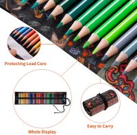 Colored Pencils Premium Artist Colored Pencil Set Handmade Canvas Pencil Wrap Extra Accessories Included Holiday gift Pencils