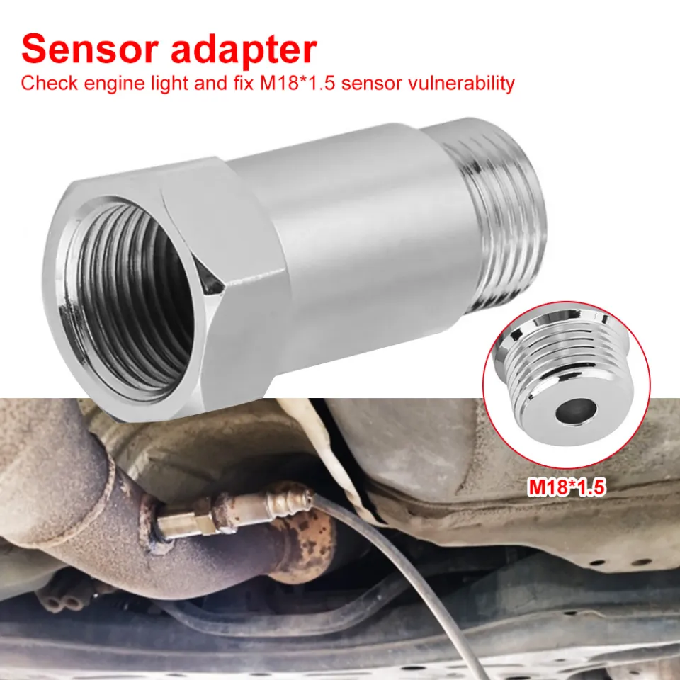 1PC Car Oxygen O2 Sensor M18 X 1.5mm CEL Fix Check Engine Light Eliminator  Adapter 