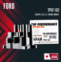 Ignition coil ( ประกัน 3 เดือน ) คอยล์จุดระเบิด FORD FORD ESCAPE 2.0 &amp; 2.3 / MAZDA TRIBUTE - TPCF-102 - TOP PERFORMANCE JAPAN - คอยล์หัวเทียน คอยล์ไฟ คอยล์จานจ่าย ฟอร์ด เอสเคป มาสด้า ทริบิวต์ 988F-12029