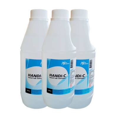 แพ็ค 3 ขวด (1,000มลต่อ1ขวด) แอลกอฮอล์ ล้างมือ Alcohol Handwash แฮนด์ดีซี Handi-C ราคาสุดคุ้ม ผลิตมาตรฐานสูงเกรดการแพทย์ ในประเทศไทย