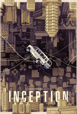 โปสเตอร์หนัง Inception 2010 รับทำ โปสเตอร์ติดผนัง ของแต่งบ้าน ของตกแต่งห้องนอน 77poster