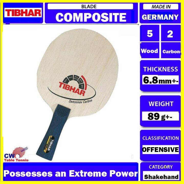 Tibhar Samsonov Carbon BAT Table Tennis Blade BAT PADDLE PING PONG KAYU