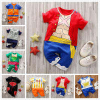 Baby Jumper Cartoon Romper Anime Male Clothes Short Sleeve Rompers Newborn Jumpsuit Japanese Cosplay Crawling Clothing Suit