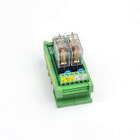 = {{{} 16A PNP NPN โมดูลรีเลย์อินเทอร์เฟซที่รองรับ12V 24V DC 2ช่องปกติเปิดและปิด1 SPDT DIN Rail Mount