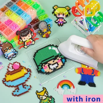 24color 2.6mm Mini Beads Color Set Hama Beads Puzzle Toy Gift For Child DIY  Iron Beads For Kid Children Gift