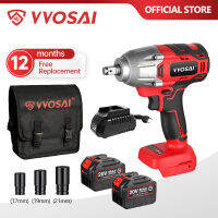 VVOSAI MT-Series 600N.m 20V Brushless Electric Wrench Socket Li-ion แบตเตอรี่ประแจผลกระทบไร้สายสําหรับยางรถยนต์เครื่องมือไฟฟ้า