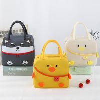 ❍❃ New Cartoon Lunch Bag Women Kawaii Duck Thick Thermal Food Storage Bags Children Large Capacity Insulated Food Bags Handbags