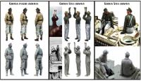 35381 1/35 Resin Figure Model GK German Stug Crew 3 Pcs Unpainted Unassambled