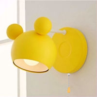 Modern Childrens Wall Lamp Nordic Study Bedroom Bedside Switch Plug Ho Corridor Loft Light Free Wiring Led Sconce Fixtures