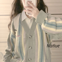 Natlux เสื้อกันหนาว ผญ เสื้อแขนยาว เสื้อกันหนาว สบายๆ ทันสมัย คลาสสิค สไตล์ WXF2391CME 38Z230919