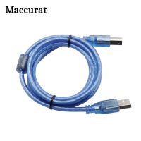 Newprodectscoming High Speed Transparent Blue USB 2.0 Type A Male to B Male 3D Printer Cable Cord Short cable for Printer HUB USB 0.5M 1.5M 3M