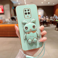 Kanavi เคสนิ่มแฟชั่น TPU แบบตรงสำหรับ Xiaomi Redmi Note 5 Note 8 Note 8 Pro Note 9S Note 9S Note 9 Pro Note 9 Pro Max สุดหรูเคสโทรศัพท์รูปกระต่ายน่ารักหุ้มโทรศัพท์กันกระแทกพร้อมสายคล้อง