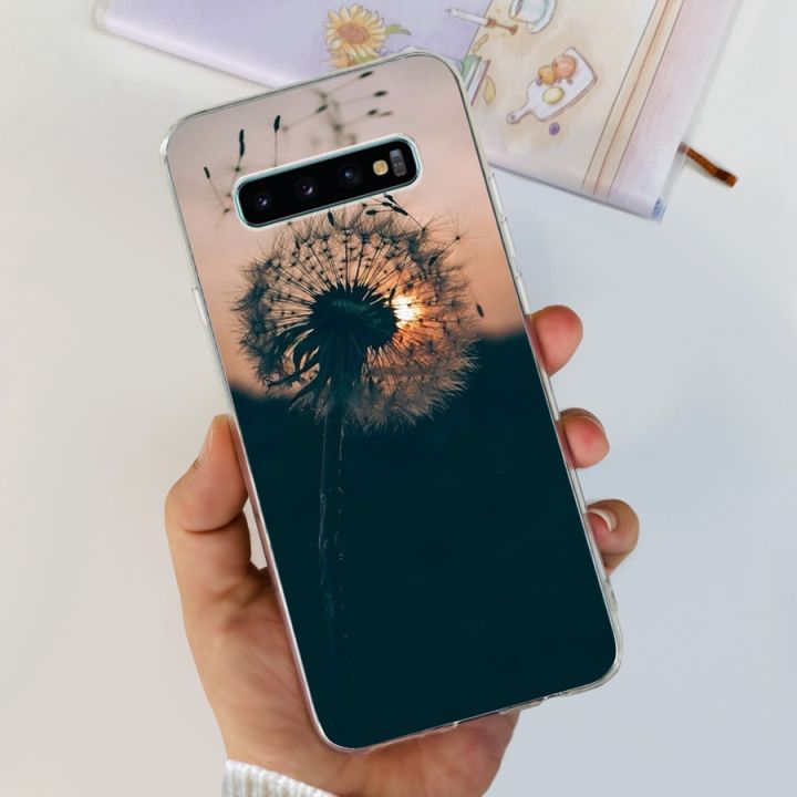 เคสสำหรับ-samsung-galaxy-s10-plus-sm-g975f-ds-ใหม่เคสลายดอกไม้สำหรับ-samsung-s10-s-10-plus