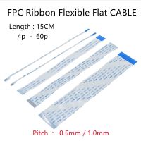 5pcs Pitch 0.5mm/1.0mm FPC FFC 4p-60p Flexible Flat Cable Forward Reverse Direction Connector Type Length 15CM