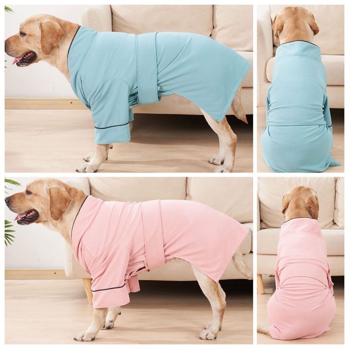 เสื้อคลุมอาบน้ำสุนัขชุดนอนสปาสัตว์เลี้ยงเสื้อคลุมแห้งชุดนอนสำหรับสุนัขขนาดเล็กกลางใหญ่