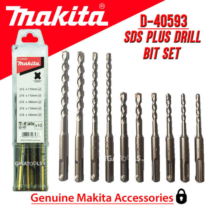 Makita Piece Sds Plus Drill Bit Set For Rotary Hammers In