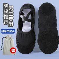 ✣❇♨ soft-soled exercise shoes black boys figure dance adult childrens ballet Chinese cat claw examination grade autumn