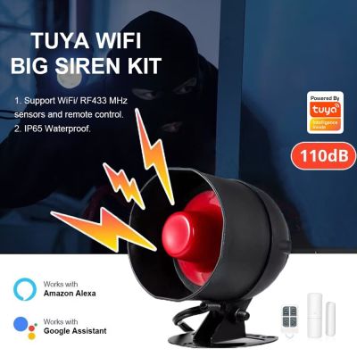 【JH】 Tuya WIFI Alarm Siren Loud Sound Kits System Security Protection for