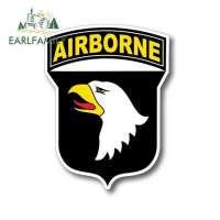 Earlfamily สติกเกอร์ติดรถยนต์ขนาด13ซม. X 9.9ซม. 101st ลายทหาร Us Army สติกเกอร์ติดกระจกบังลมสติ๊กเกอร์กันน้ำติดรถยนต์แบบตลกสติกเกอร์ติดรถยนต์