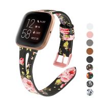 Printing Leather WatchBand for Fitbit Versa 2 Smart Watch band Bracelet Strap Belt for Fitbit Versa Lite / For fitbit Versa band