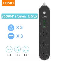 LDNIO USB Power Strip Surge Protector AC USB Port With Extension Cord For Smartphone/Tablets/Home Office Electrical Socket