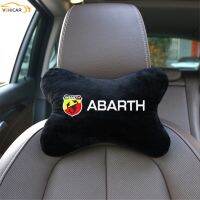 VEHICAR 1PC Car Neck Pillows Headrest Cushion For ABARTH Auto Seat Head Support Neck Rest Driver Protector Cars Accessories