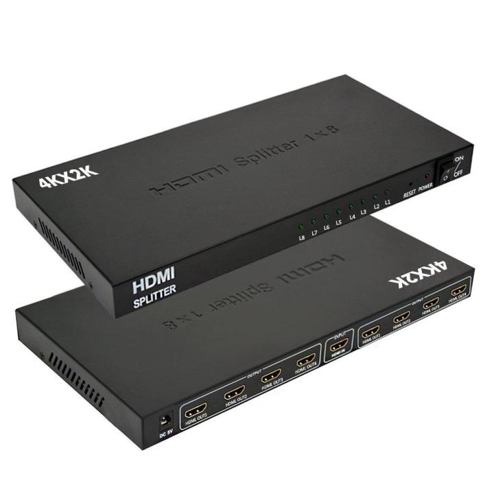 hdmi-splitter-1-in-8-out-belfen1x8-1080p-v1-4-certified-powered-hdmi-splitter-with-full-ultra-hd-4k-2k-and-3d-resolutions