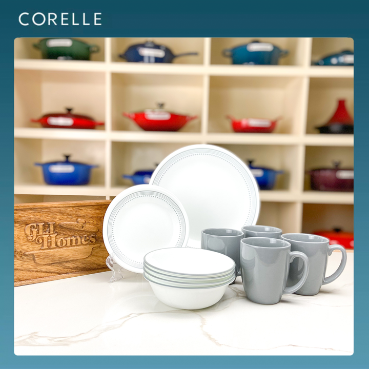 Corelle Mystic Gray Dinnerware Set and per piece, Original Authentic
