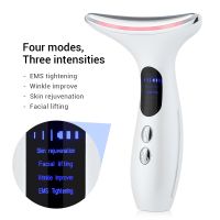 ZZOOI Neck Beauty Device Double Chin Neck Lines Remover Microcurrent Heat 3-color LED Photon Therapy Skin Rejuvenation Facial Lifting