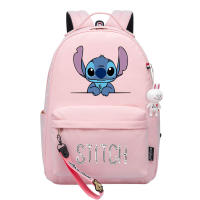 Stitchs กระเป๋าสะพายหลังกีฬานักเรียนนางฟ้าสำหรับผู้ชายผู้หญิงการ์ตูนอนิเมะพิมพ์ลายการ์ตูนอะนิเมะวัยรุ่นประถมและมัธยมกระเป๋านักเรียนแบบลำลองสำหรับเด็กผู้หญิงน่ารักกระเป๋าสะพายเดินทาง0000 41CMX30CMX15CM