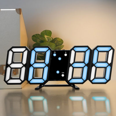 Vintage 3D Large Wall Clock Modern Design USB LED Digital Electronic Clocks On The Wall Home Decor Kitchen Table Clock Watch