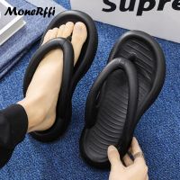 2023 Street Men Summer Flip Flops Beach Sandals Anti-Slip Indoor Outdoor Casual Flat Shoes High Quality Home Slippers For Men House Slippers