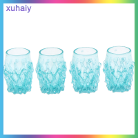 xuhaiy 4ชิ้น/เซ็ต1:12 dollhouse Miniature MINI Resin CUP Water CUP เฟอร์นิเจอร์อุปกรณ์เสริม