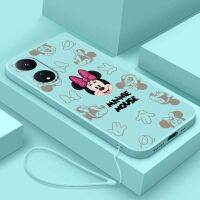 เคส A98 OPPO 5G A78 A76 A58 A17 A17K น่ารักมินนี่เมาส์เคสมือถือเคสมือถือซิลิโคนเหลวฝาครอบอ่อน