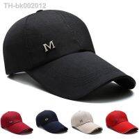 ☒◆☫ CAP Mens new fall simple baseball m cap women outdoor fishing extended eaves visor cap iron Mark M