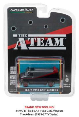 【CC】 Cars 1/64 1983 VANDURA  A-Team Movies Collection Metal Diecast Car Gifts