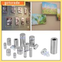 GOTORADE 4/6/10Pcs ฮาร์ดแวร์ สแตนเลส ที่วาง Spacer หมุดโฆษณา Standoffs สกรูยึดป้ายโฆษณา กระดานโฆษณา Fixed Nails ตัวยึดกระจก