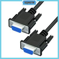 SQMETR สายวิดีโอโปรเจคเตอร์ขนาด1.5ม. 3ม. 5ม. สายสื่อสารข้อมูล RS232 DB9 9พินตรงผ่านสายซีเรียล