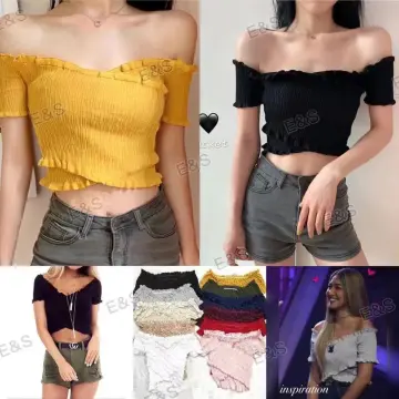 Buy Criss Cross Back Crop Top online Lazada .ph