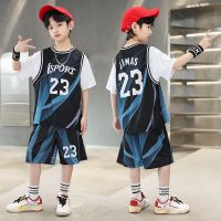 ❣✌℡ Childrens basketball jersey sport suit boy 23 James shirt with short sleeves quick-drying uniform primary and middle school students training