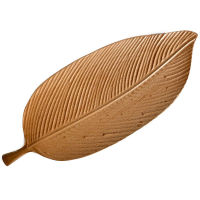 S6Handmade Leaf Wooden Tray Leaf Type Wooden Plate