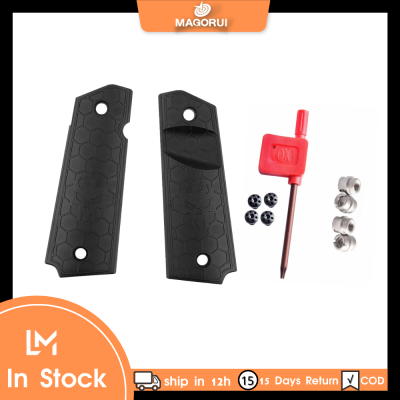 MAGORUI 2 ชิ้น G/ rips Cover มี/ไม่มี Allen Screws &amp; Screws Bushings สำหรับ 1911