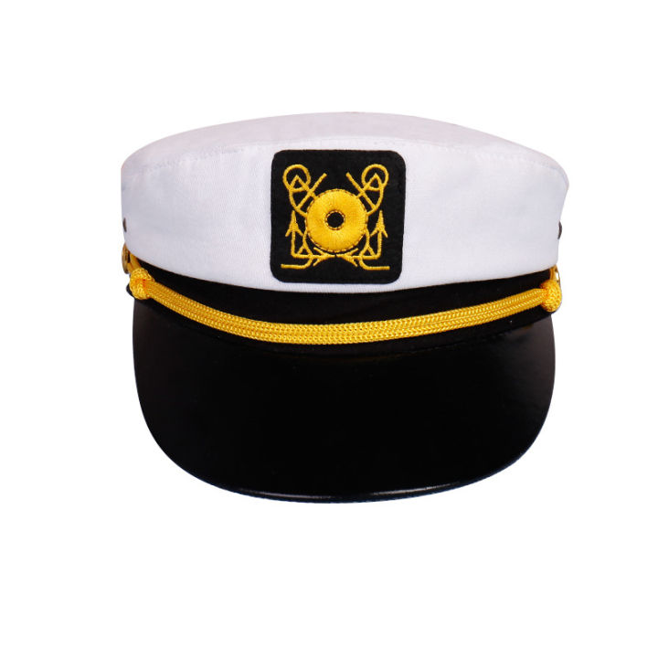 zsheng-หมวกแก๊ปโชว์หน้าเรียบสไตล์ใหม่หมวกโชว์สำหรับเด็กสำหรับงานเลี้ยงหมวกกัปตัน