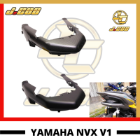 Yamaha Nvx155 Aerox Back Ducktail คาร์บอน Matt ที่ครอบสีดำ