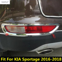 ด้านหลังหางไฟตัดหมอกโคมไฟกรอบตกแต่งที่ครอบตัดสำหรับ KIA Sportage 2016 2017 2018 ABS โครเมี่ยมอุปกรณ์ภายนอก